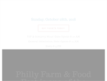 Tablet Screenshot of phillyfarmfest.org